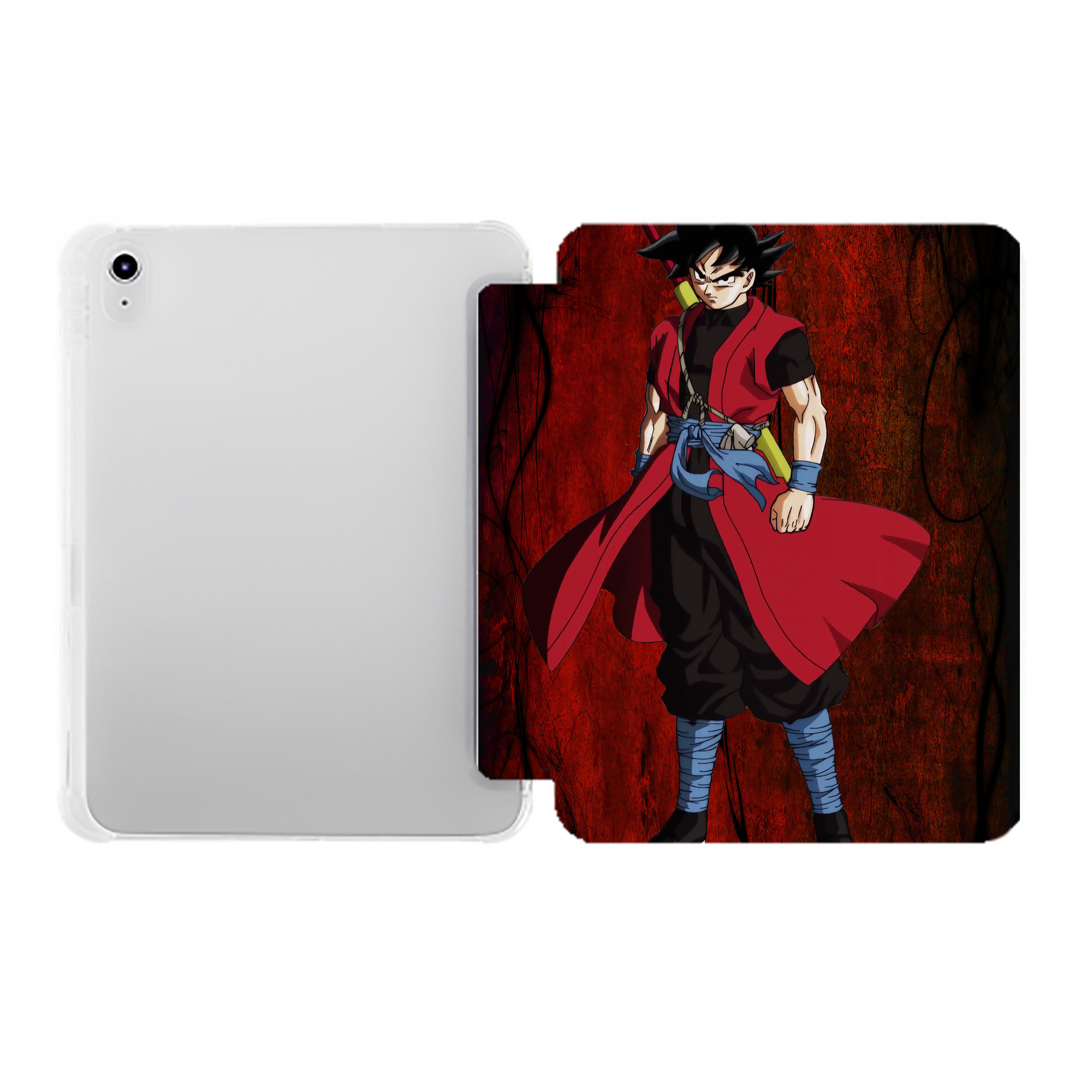 （画像用） ドラゴンボール DRAGON BALL IPad ケース ペン収納付き 三つ折りスタンド PUレザー×シリコン 対応機種9.5/10.5/10.9インチ